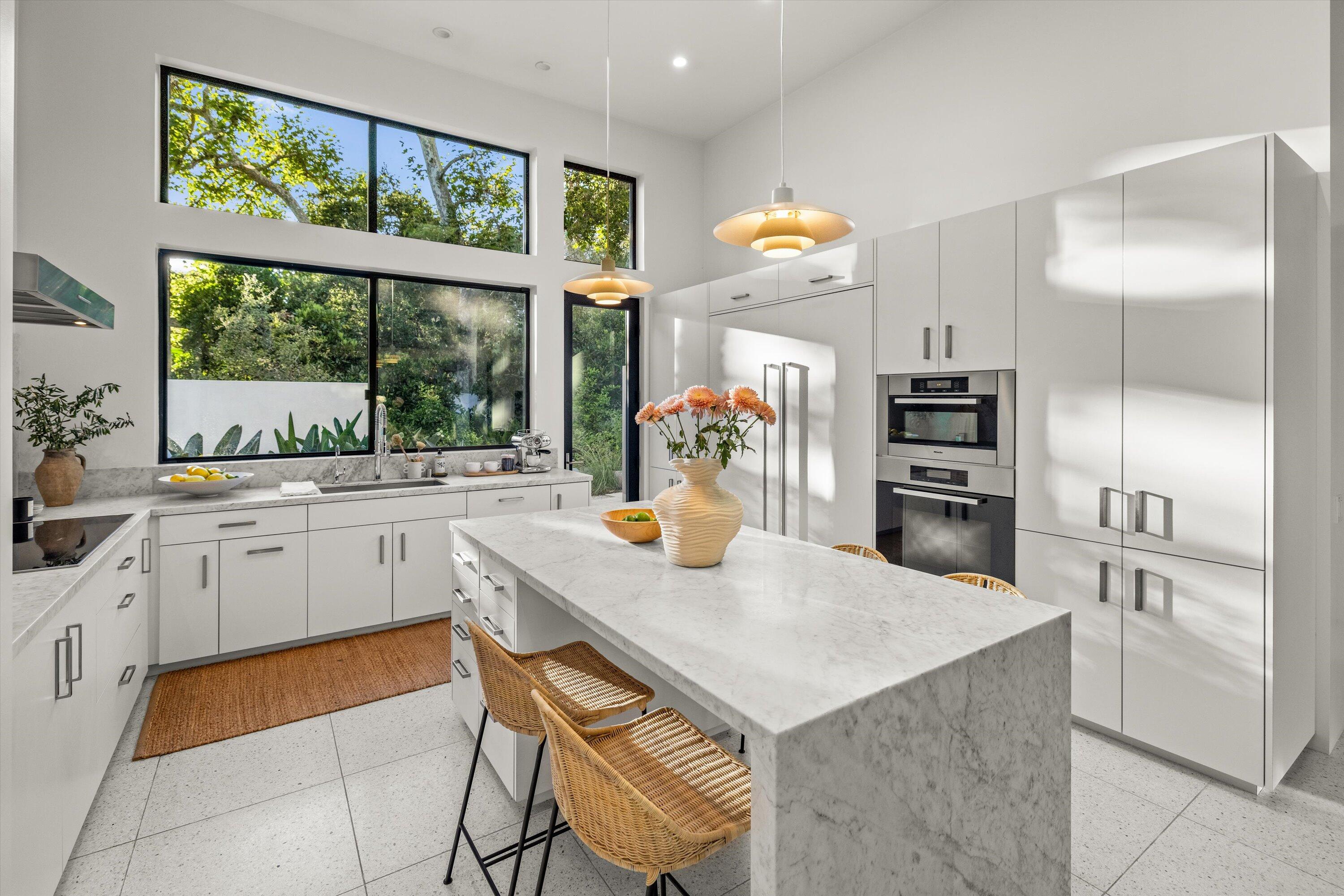 840 Riven Rock Road Montecito, CA 93108 - Photo 8 of 52 a kitchen with a stove a refrigerator and a sink