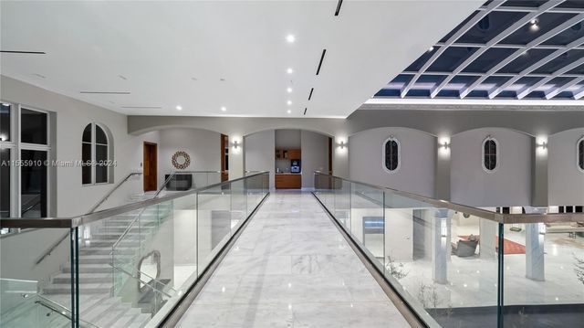 a view of swimming pool with a garden