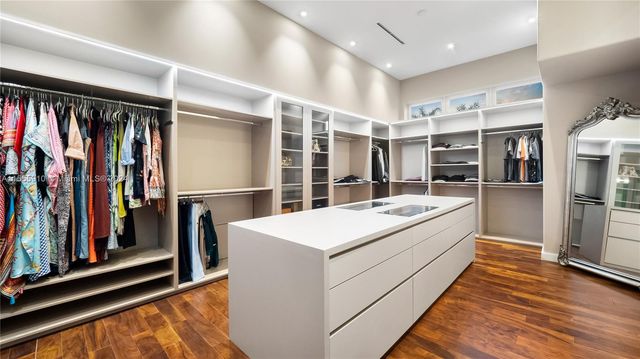 a view of a lake with a yard