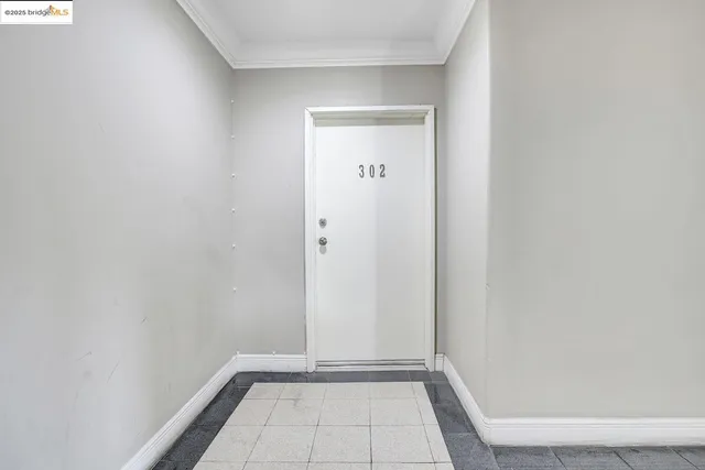 a front view of a building