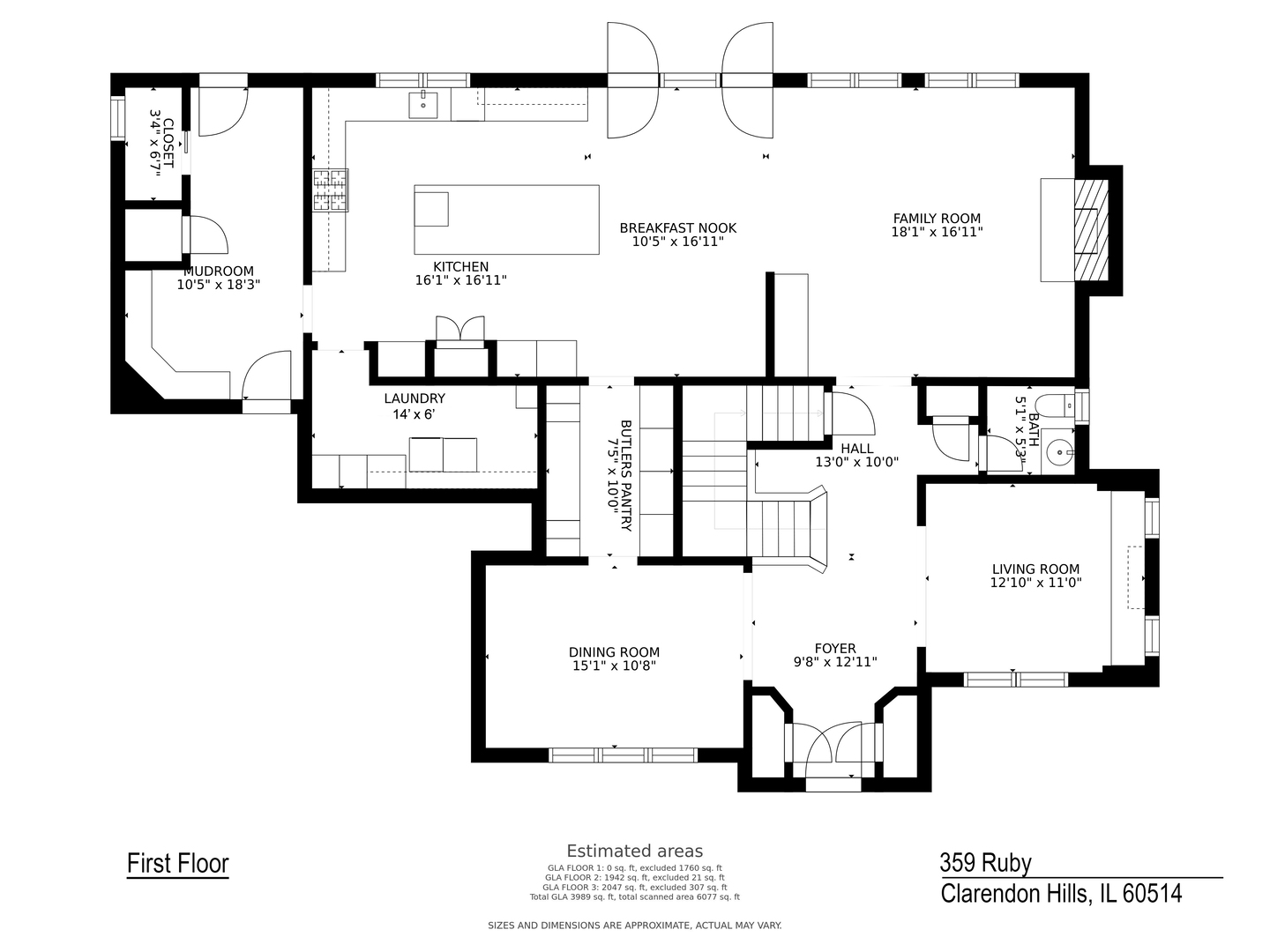 359 Ruby Street Clarendon Hills, IL 60514 - Photo 43 of 45 a picture of a bench in front of a wall
