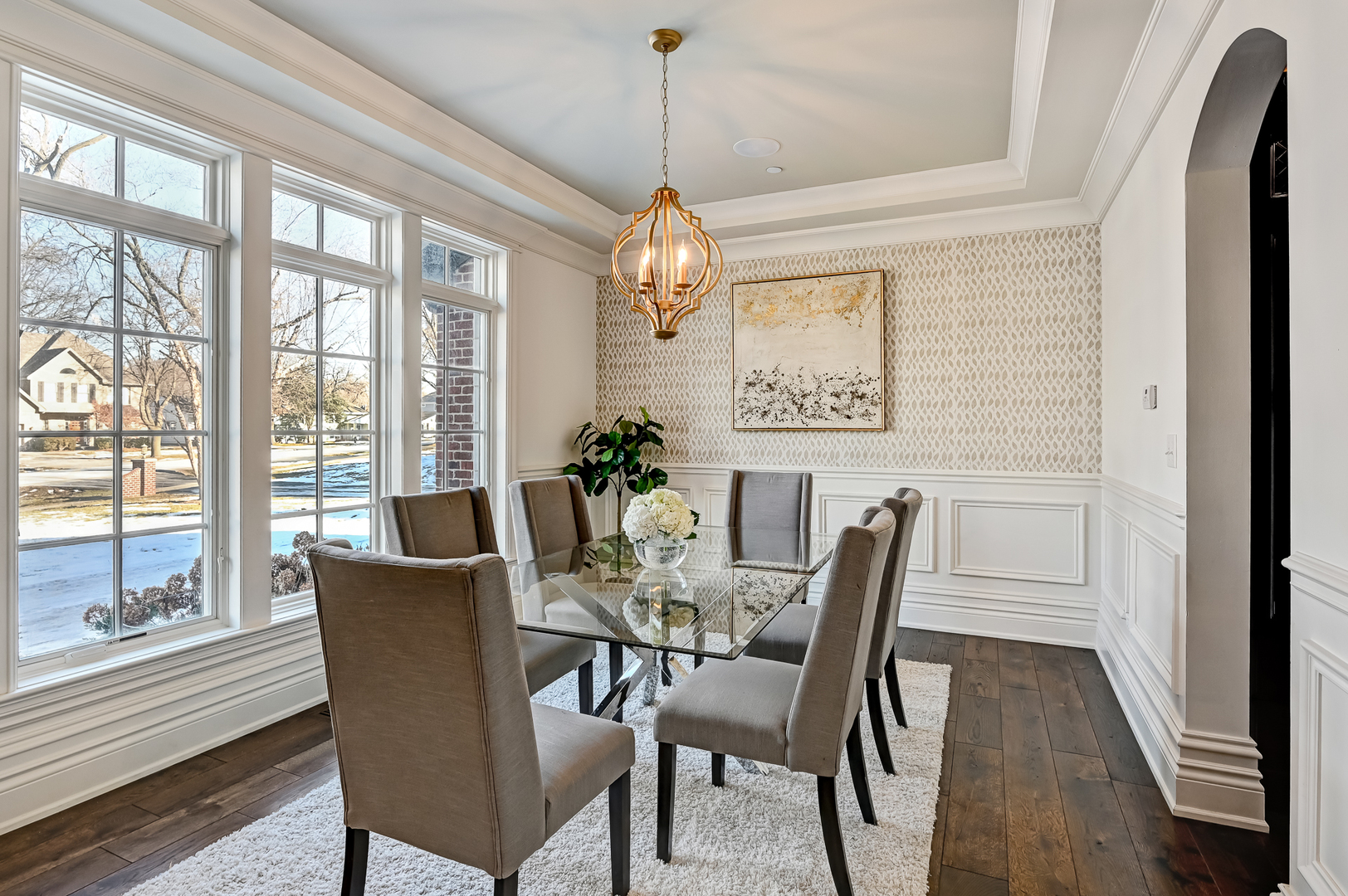 359 Ruby Street Clarendon Hills, IL 60514 - Photo 5 of 45 a view of a dining room with furniture window and outside view