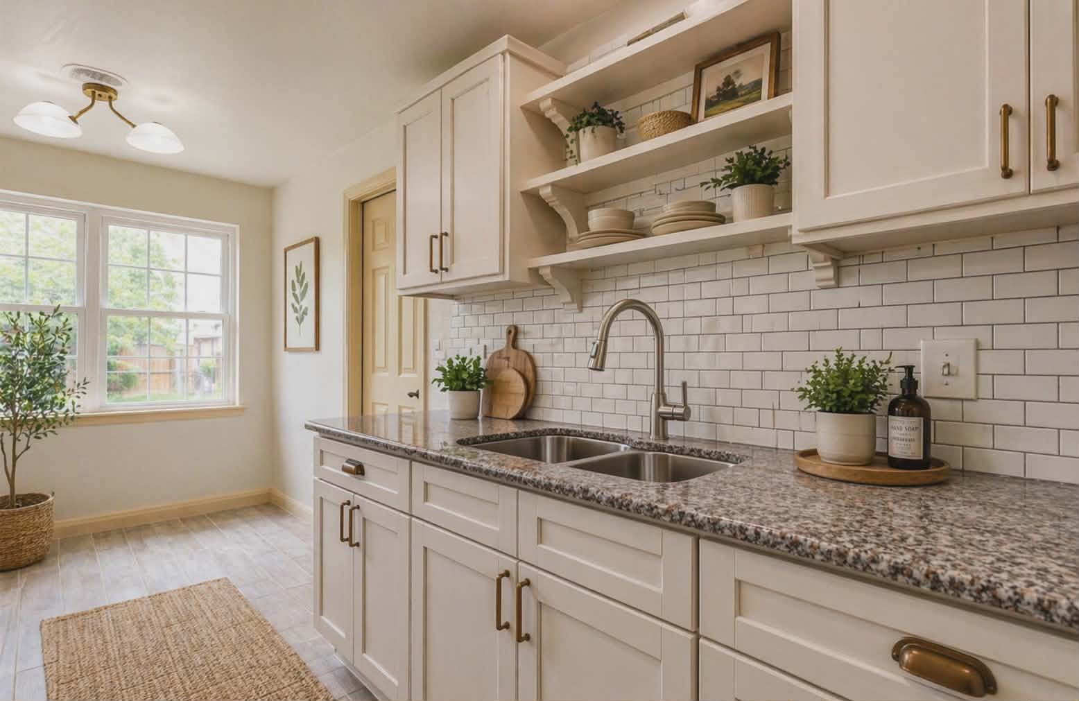 5319 Ridgestone Street Houston, TX 77053 - Photo 10 of 26 a kitchen with cabinets and window