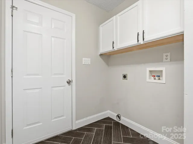 a view of a door and a window