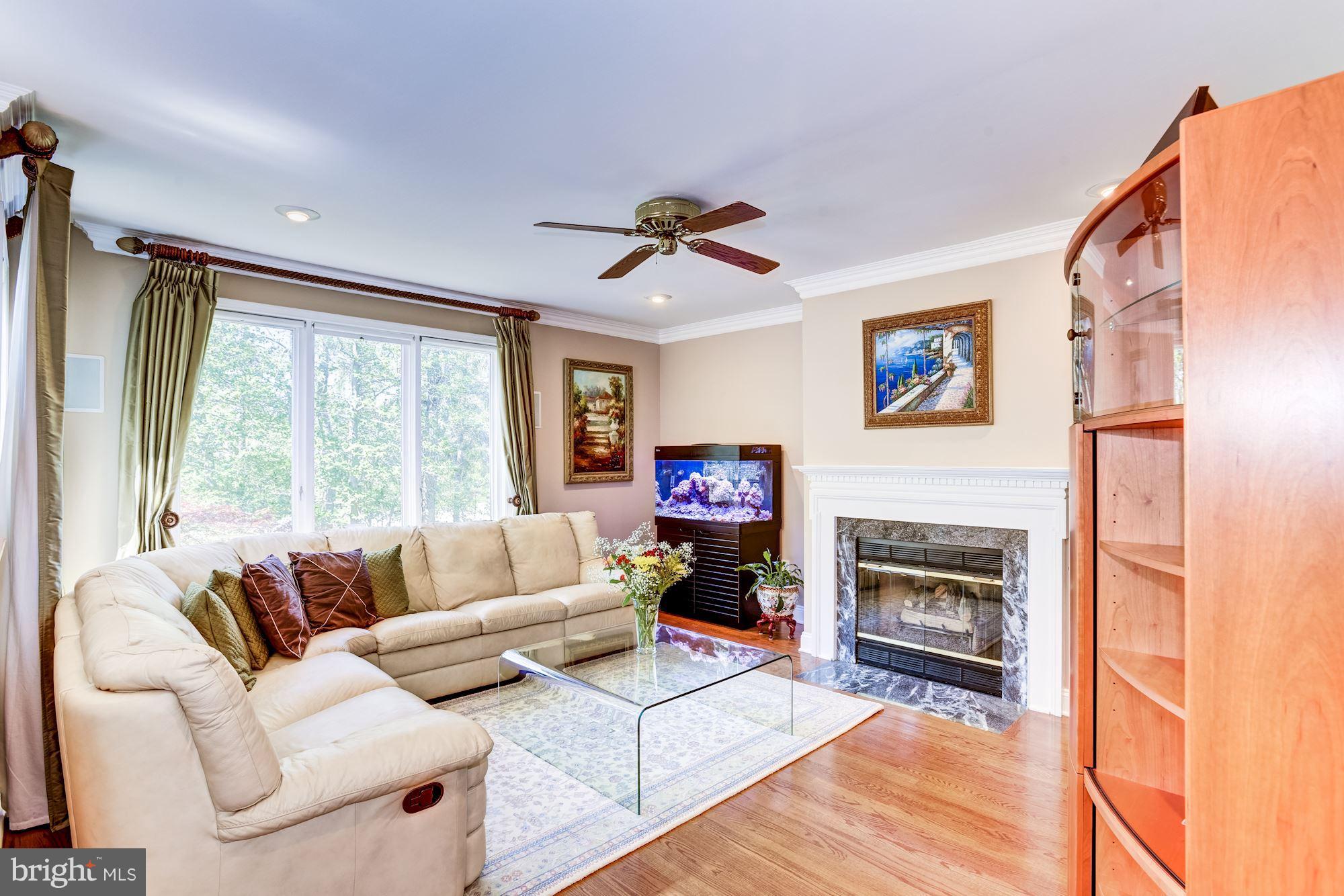 1300 Pavilion Club Way Reston, VA 20194 - Photo 12 of 30 a living room with furniture and a fireplace