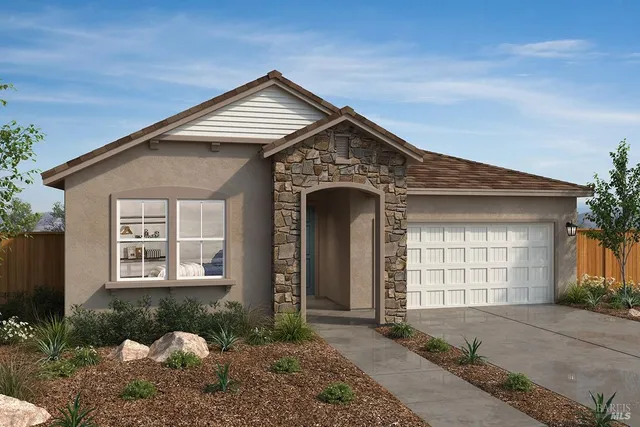 a front view of a house