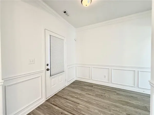 a view of an empty room