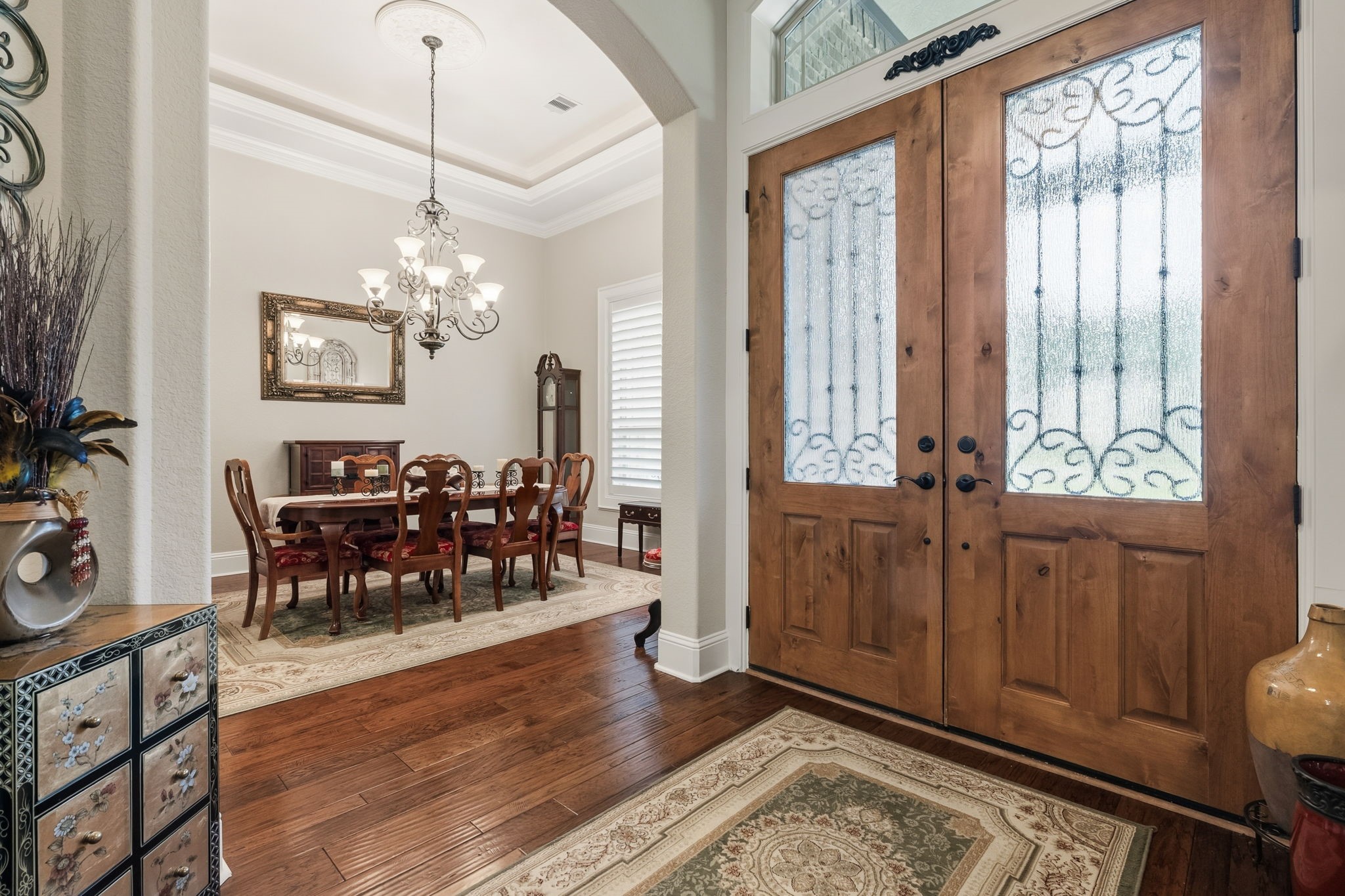 28502 Crawford Ridge Court Huffman, TX 77336 - Photo 5 of 50 a view of a dining room with furniture window and wooden floor