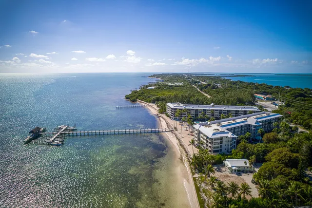 a view of a lake with a big yard