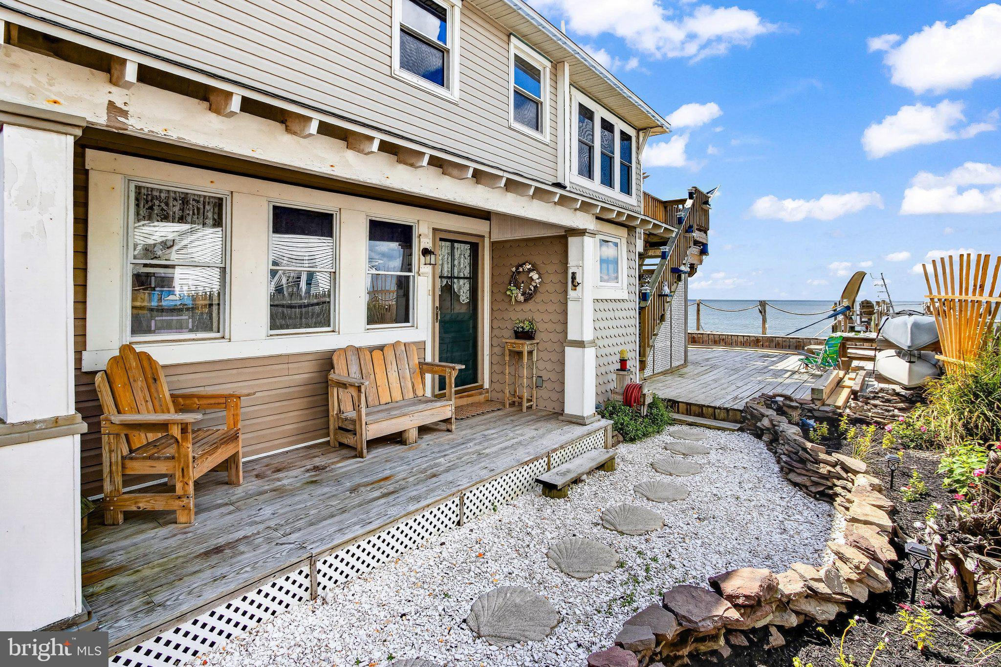 314 New Jersey Avenue Fortescue, NJ 08321 - Photo 36 of 38 Side deck and access to bay