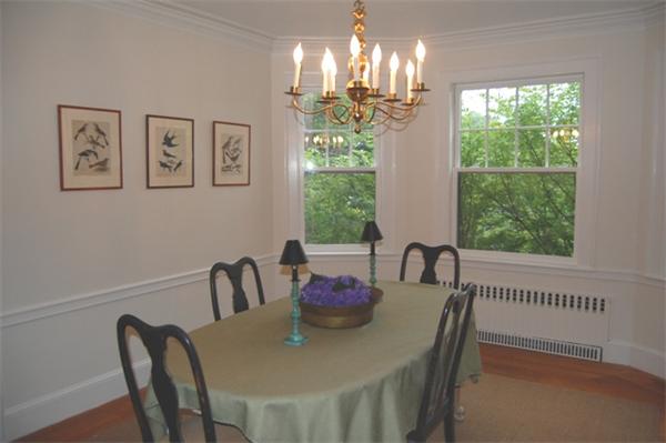 25 Winthrop Road Lexington, MA 02421 - Photo 8 of 16 a view of a dining room with furniture window and outside view