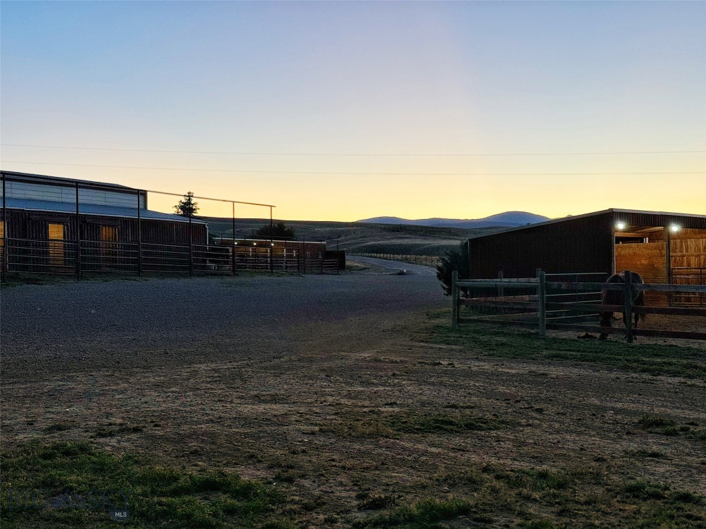 600 Blue Ribbon Lane Dillon, MT 59725 - Photo 36 of 65 Night View of the Main Barn