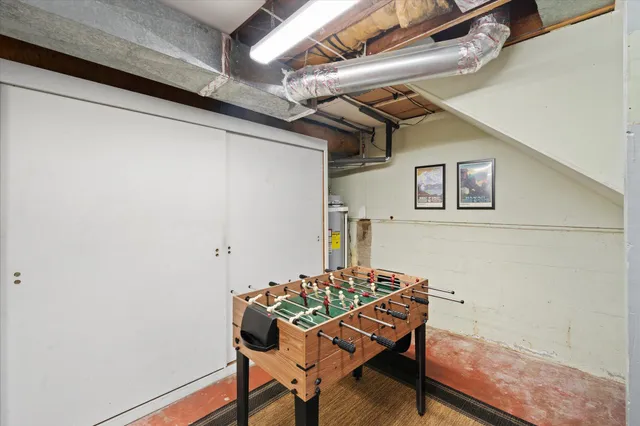 a room with table and a wooden floor