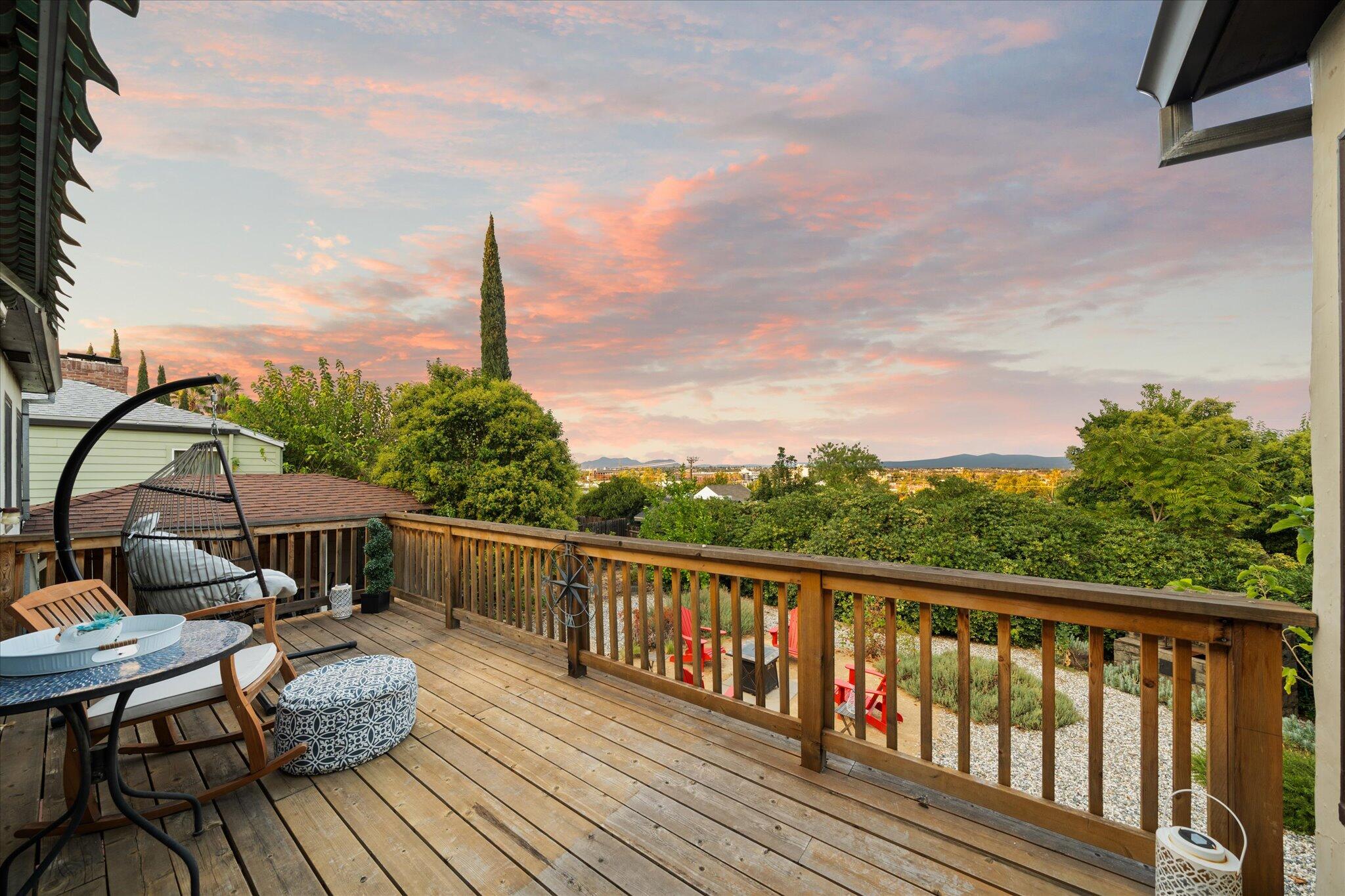 1901 Chestnut Street Redding, CA 96001 - Photo 29 of 39 a view of a balcony with wooden floor