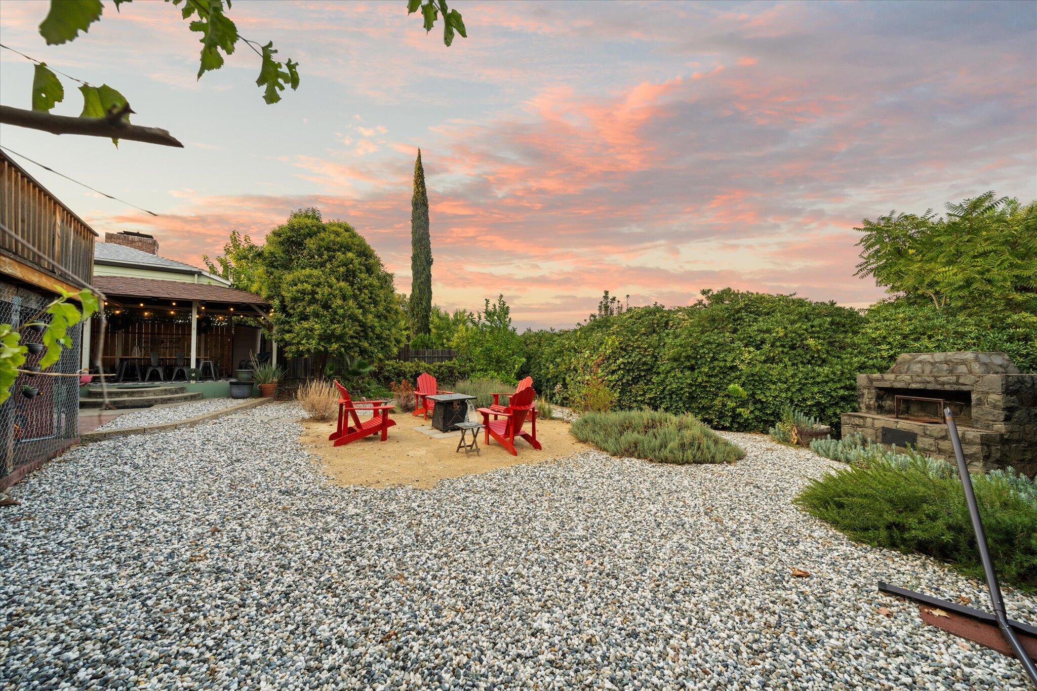 1901 Chestnut Street Redding, CA 96001 - Photo 36 of 39 a view of a backyard with a sitting area