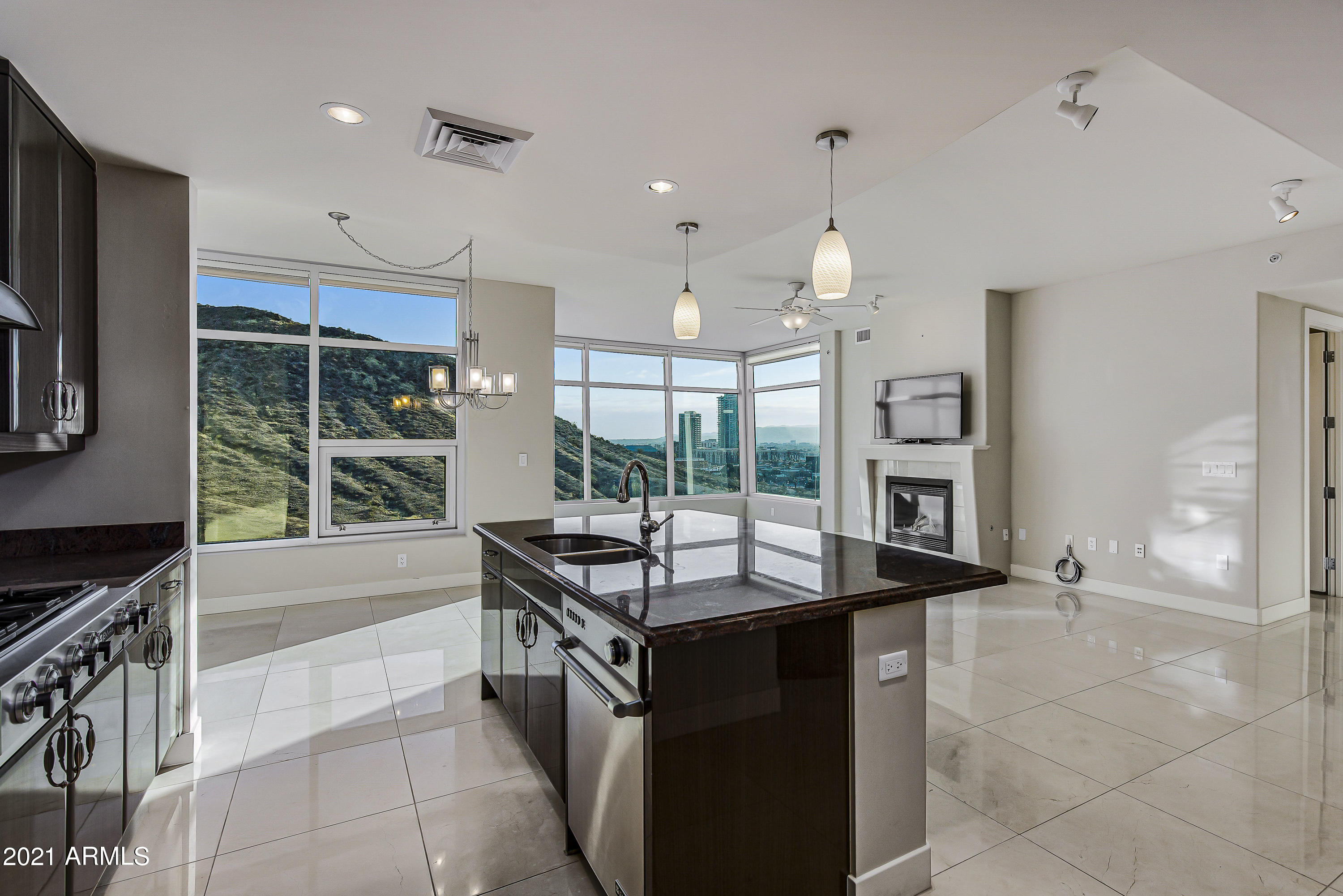 Great Room, Dining, Kitchen View A