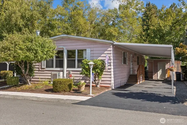 a view of a house with a patio