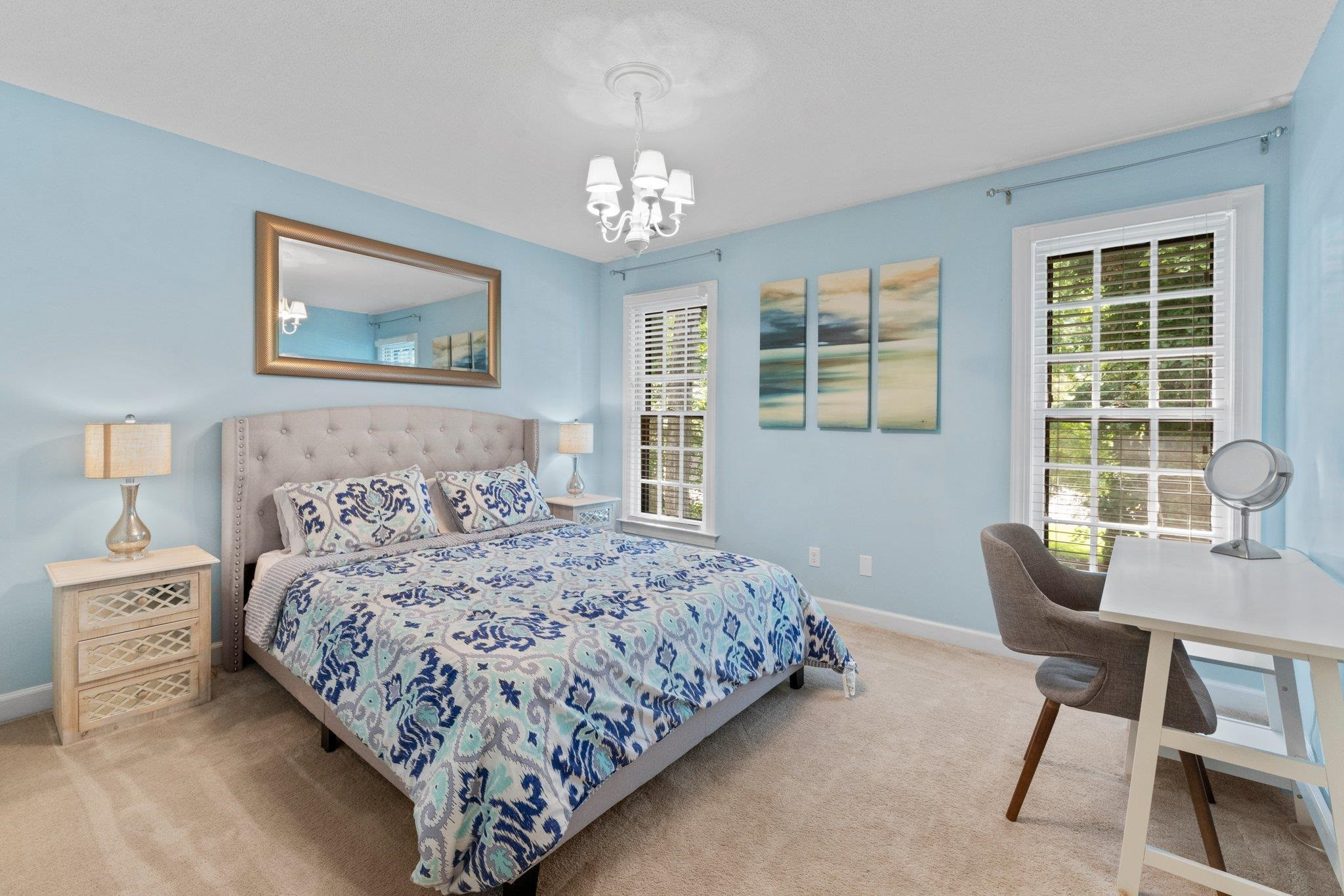 9301 Greenfield Drive Raleigh, NC 27615 - Photo 25 of 48 Bedroom 3 has two windows and is quite spacious. Bedroom 3