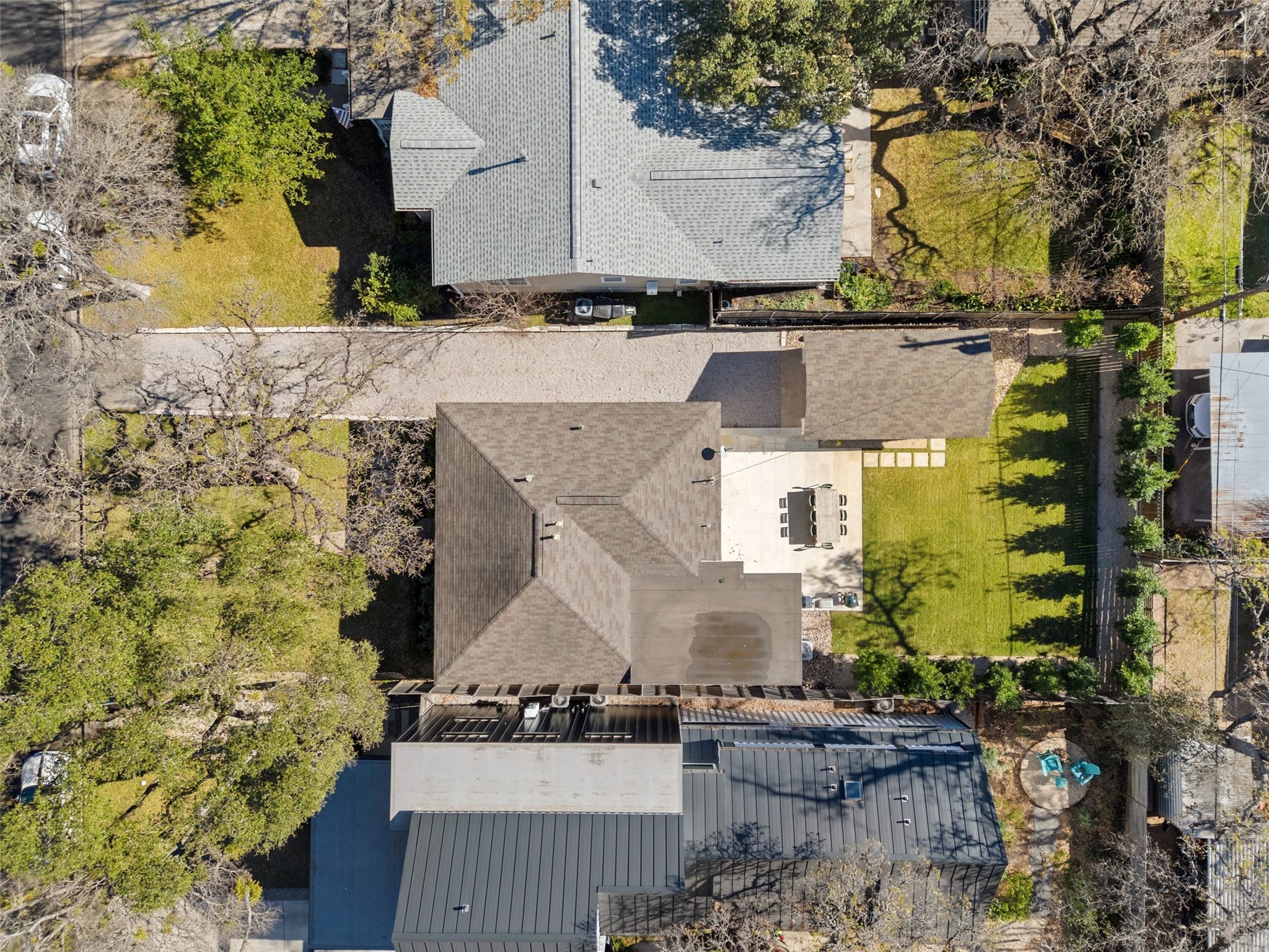 3311 Bonnie Road Austin, TX 78703 - Photo 34 of 40 an aerial view of a house with a yard