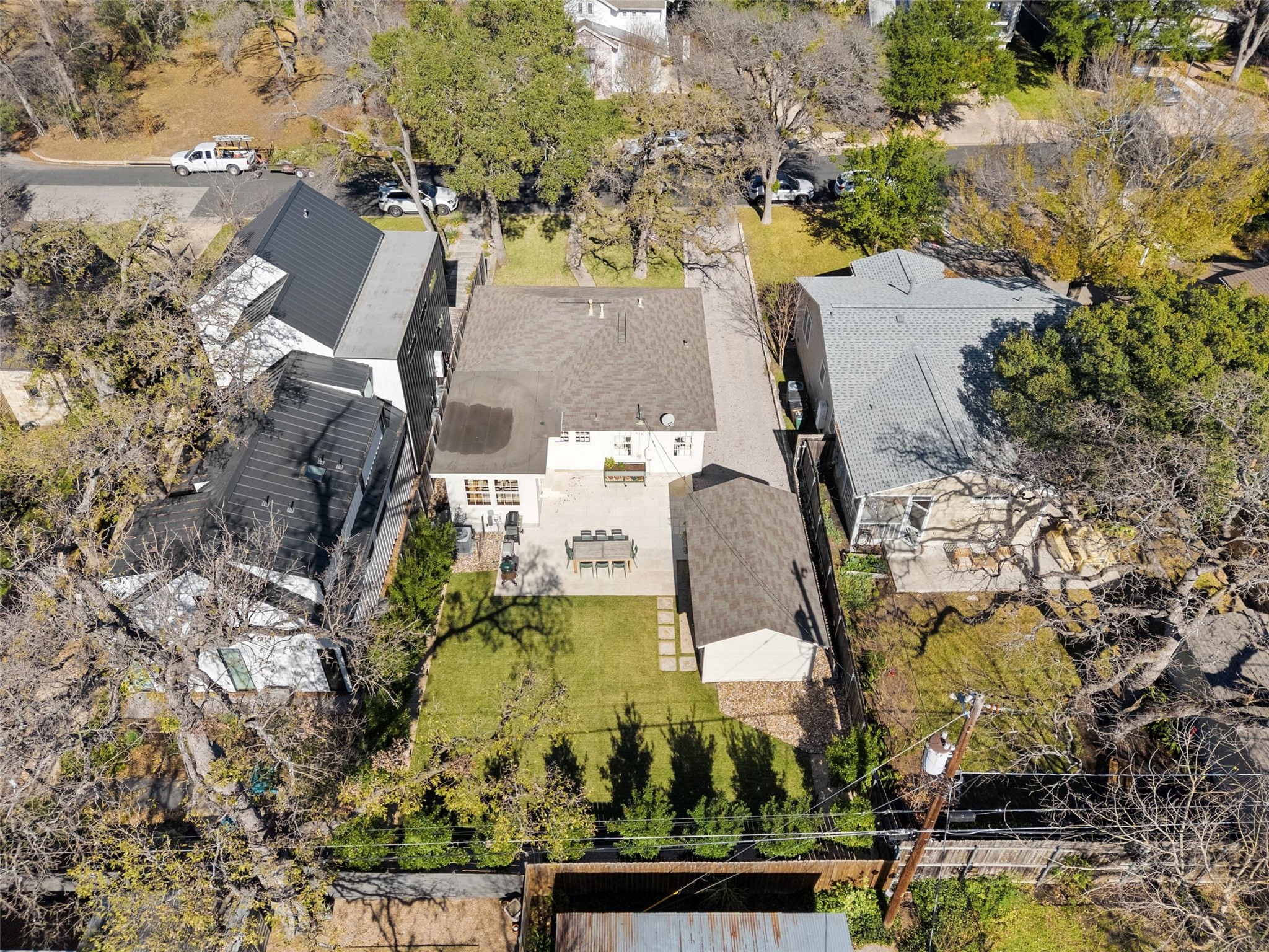 3311 Bonnie Road Austin, TX 78703 - Photo 35 of 40 an aerial view of residential houses with outdoor space