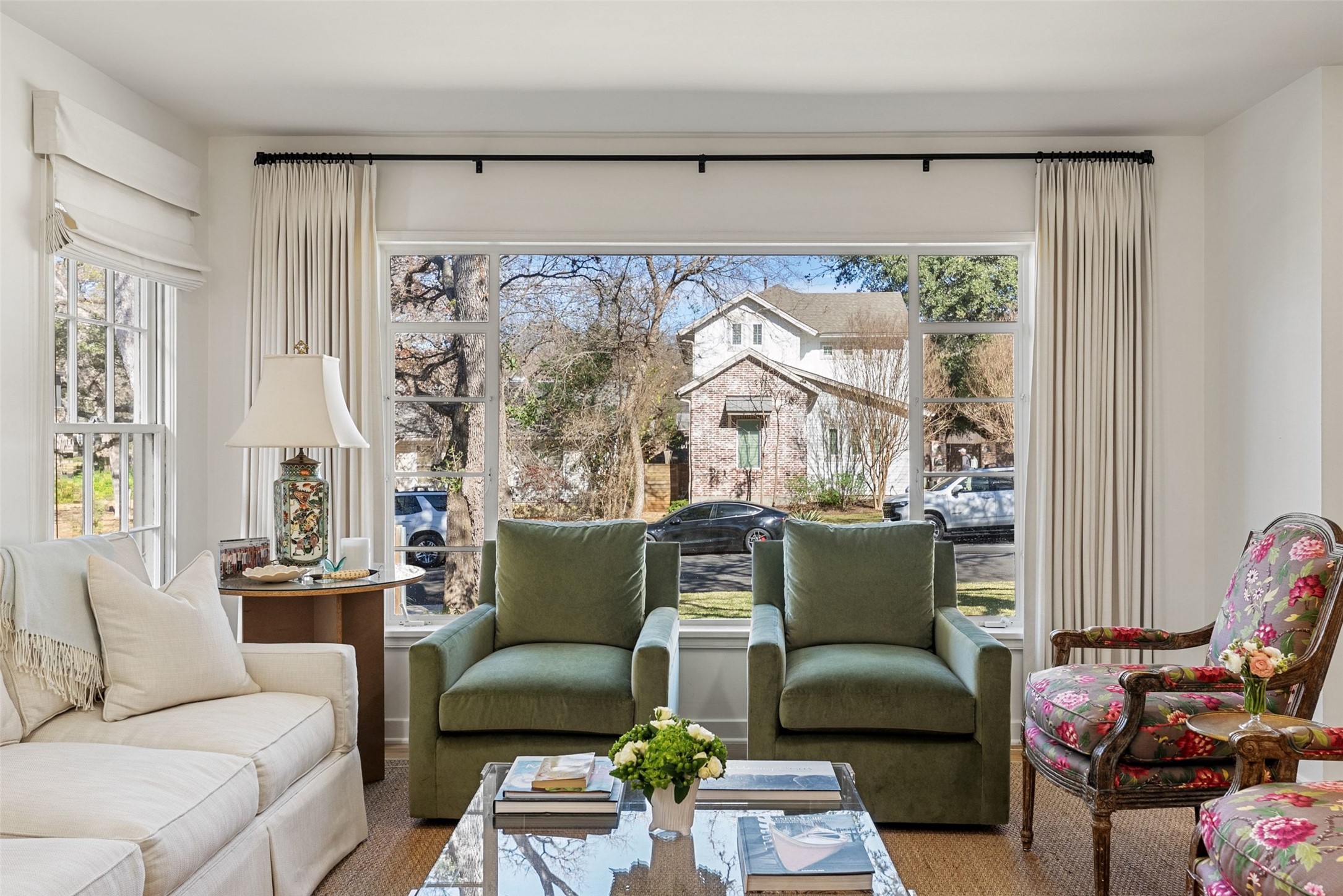 3311 Bonnie Road Austin, TX 78703 - Photo 6 of 40 a living room with furniture and a large window