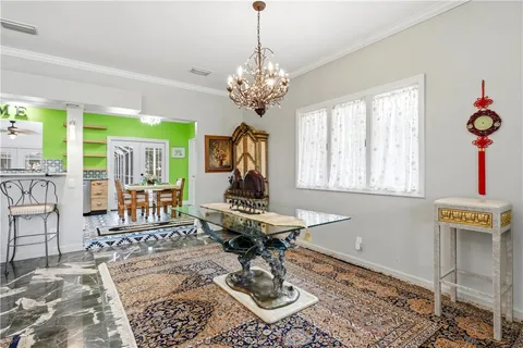 a living room filled with furniture