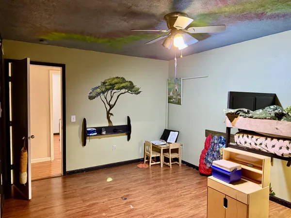 a living room filled with furniture
