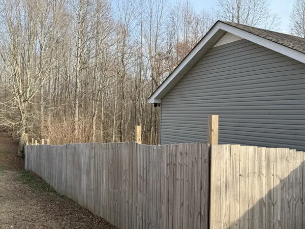 a backyard of a house