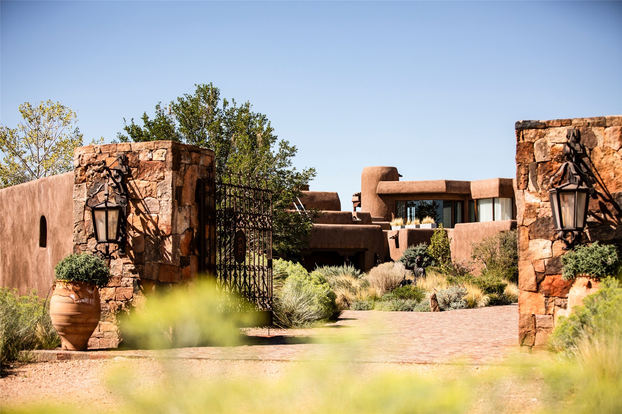 37 Rancho Alegre Road Santa Fe, NM 87508 - Photo 9 of 69 Entrance Gate