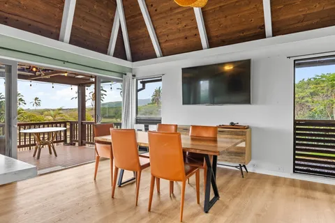 a view of a livingroom with furniture and window