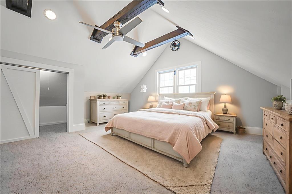 671 Old Rte 8 Harrisville, PA 16038 - Photo 30 of 49 a spacious bedroom with a bed and a window
