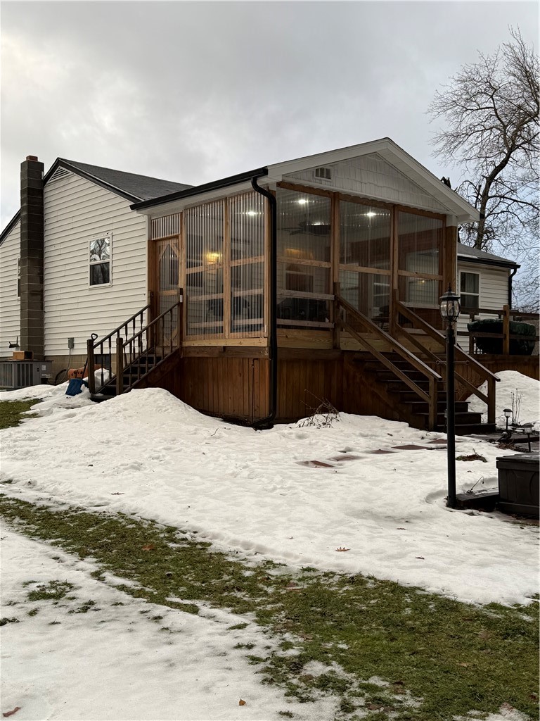 1056 Minard Run Road Rew, PA 16744 - Photo 48 of 50 Rear enclosed porch
