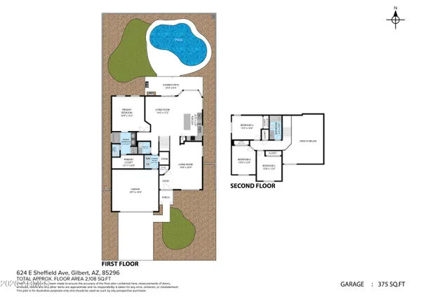 $550,000 | 624 East Sheffield Avenue, Gilbert, AZ 85296