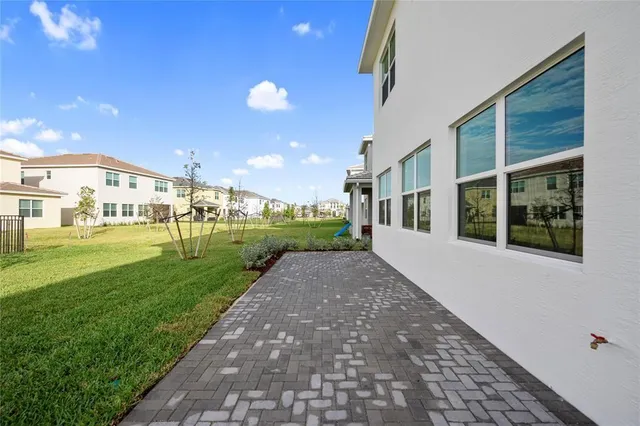 a house view with a garden space