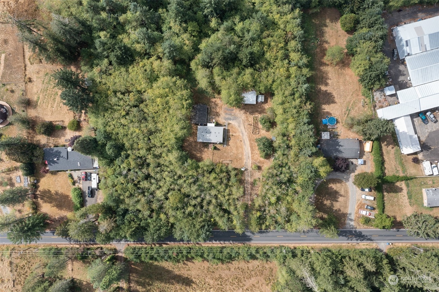 1001 Logan Hill Road Chehalis, WA 98532 - Photo 21 of 23 an aerial view of residential house with outdoor space