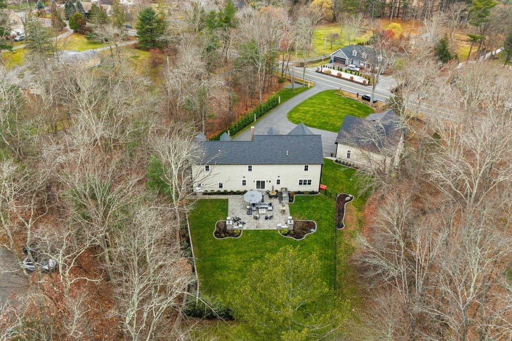 35 East Street Middleton, MA 01949 - Photo 39 of 42 a aerial view of a house with a garden