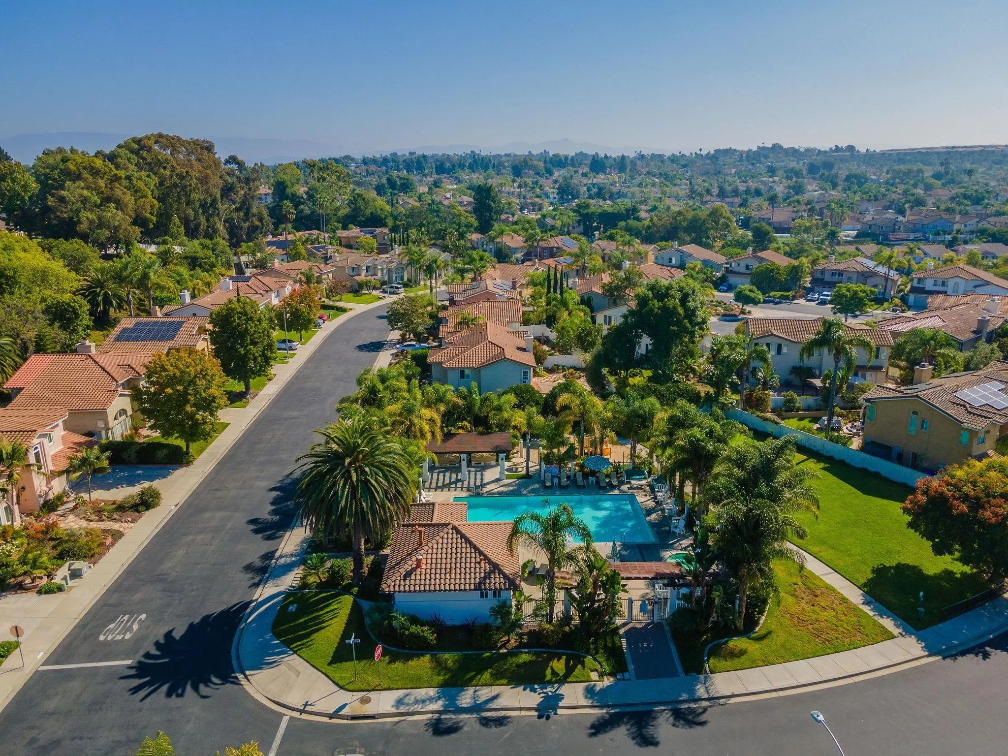 4532 Avenida Privado Oceanside, CA 92057 - Photo 34 of 40 an aerial view of a house with a garden