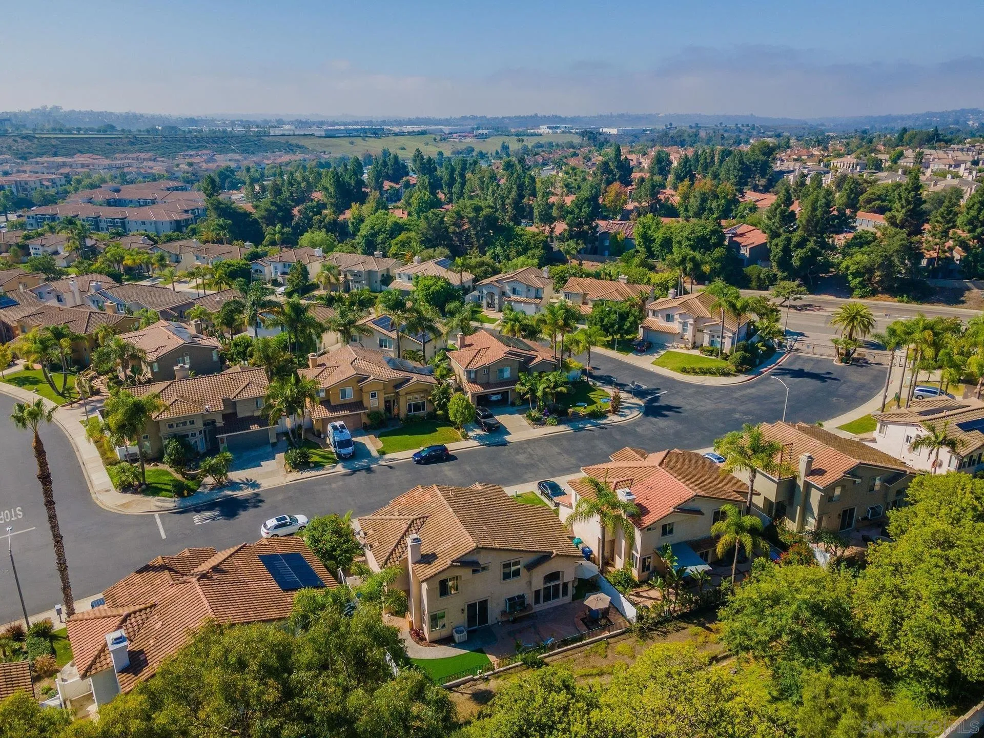4532 Avenida Privado Oceanside, CA 92057 - Photo 39 of 40 an aerial view of a city with lots of residential buildings ocean and mountain view in back