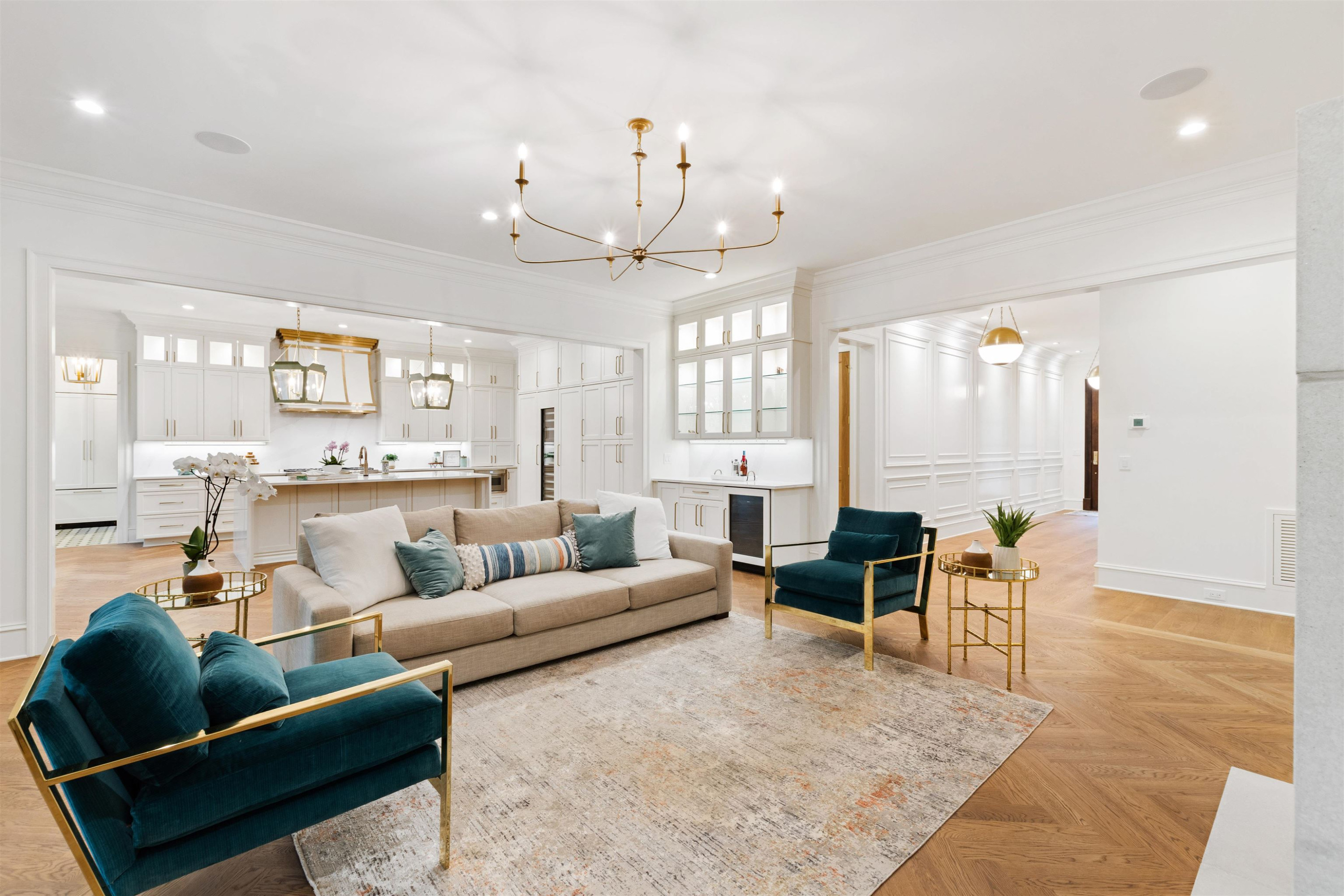 4813 Rampart Street Raleigh, NC 27609 - Photo 3 of 7 a living room with furniture and wooden floor