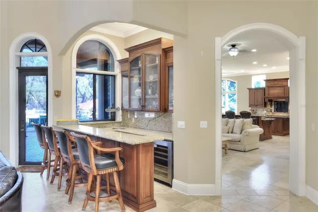 a view of a house with a swimming pool