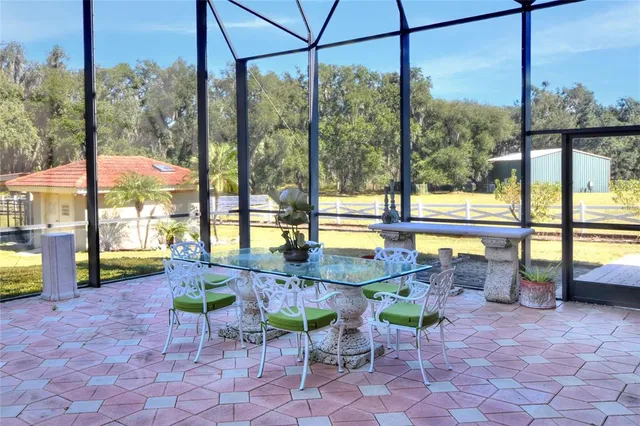 a view of a refrigerator in the balcony