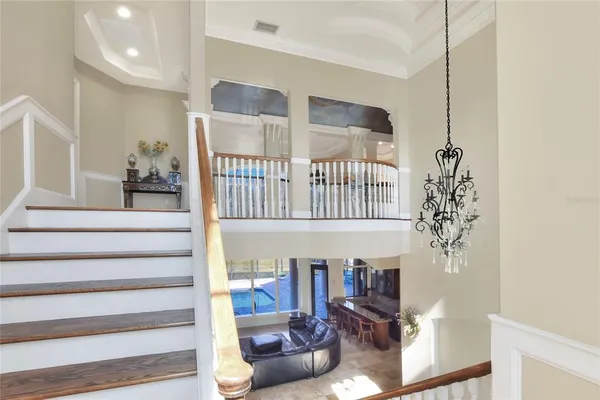 a view of a living room and bathroom