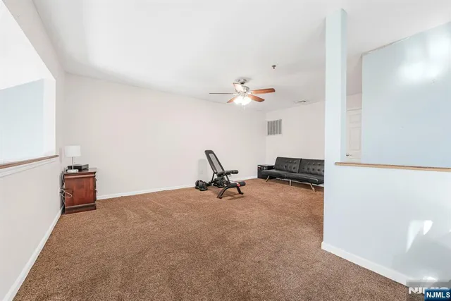 a view of workspace with livingroom