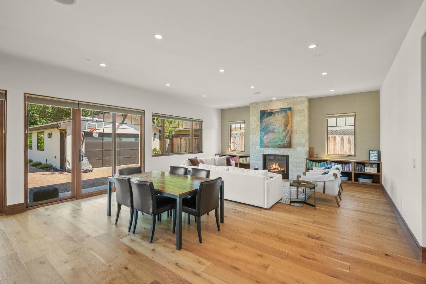 16362 Hilow Road Los Gatos, CA 95032 - Photo 11 of 55 a view of a dining room with furniture window and wooden floor
