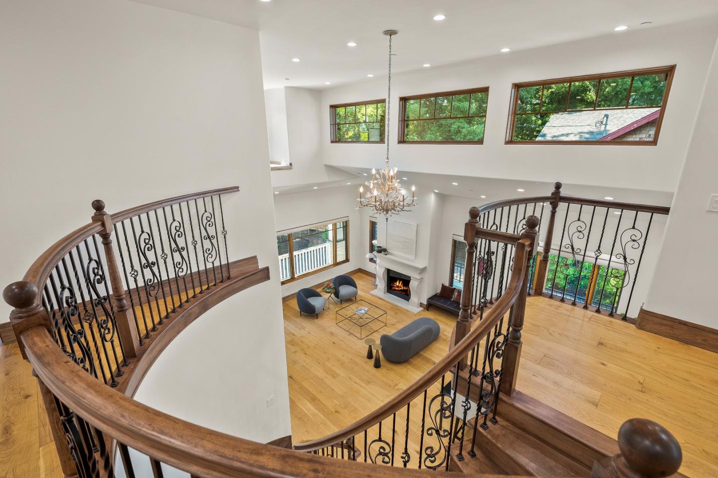 16362 Hilow Road Los Gatos, CA 95032 - Photo 22 of 55 a view of a dining room with furniture wooden floor and kitchen view