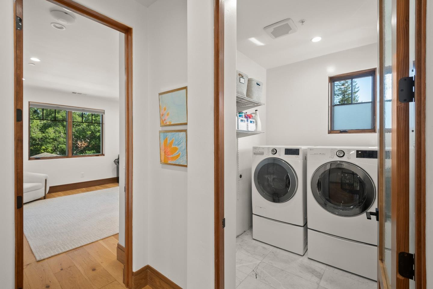 16362 Hilow Road Los Gatos, CA 95032 - Photo 30 of 55 a utility room with dryer and washer