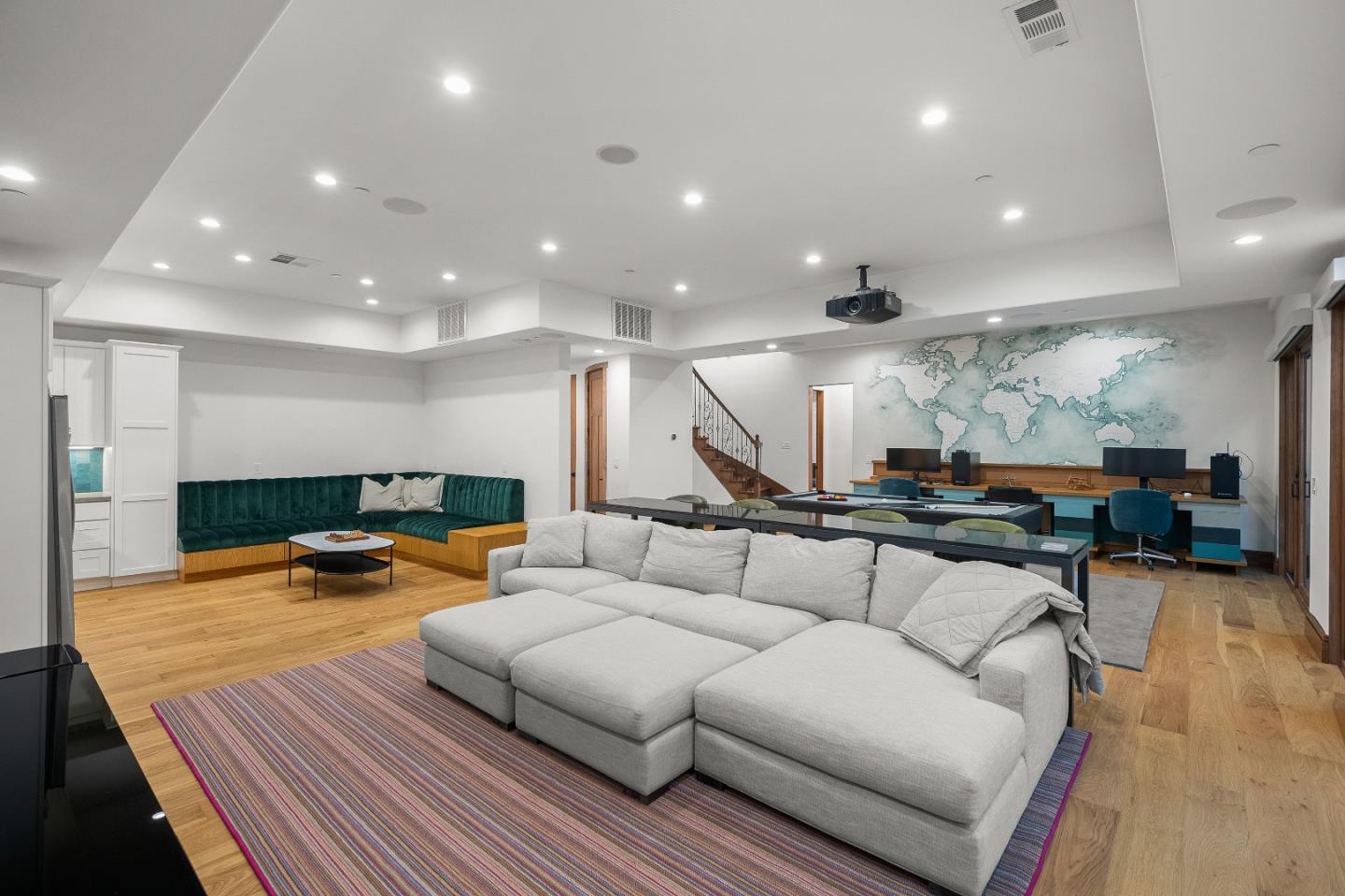 16362 Hilow Road Los Gatos, CA 95032 - Photo 34 of 55 a living room with furniture and a wooden floor