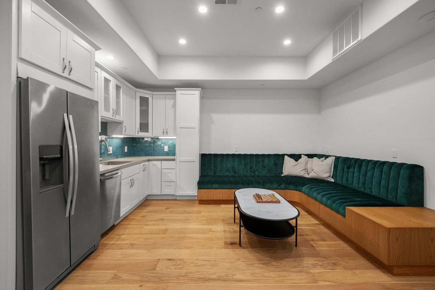 16362 Hilow Road Los Gatos, CA 95032 - Photo 35 of 55 a kitchen with stainless steel appliances granite countertop a refrigerator sink and cabinets