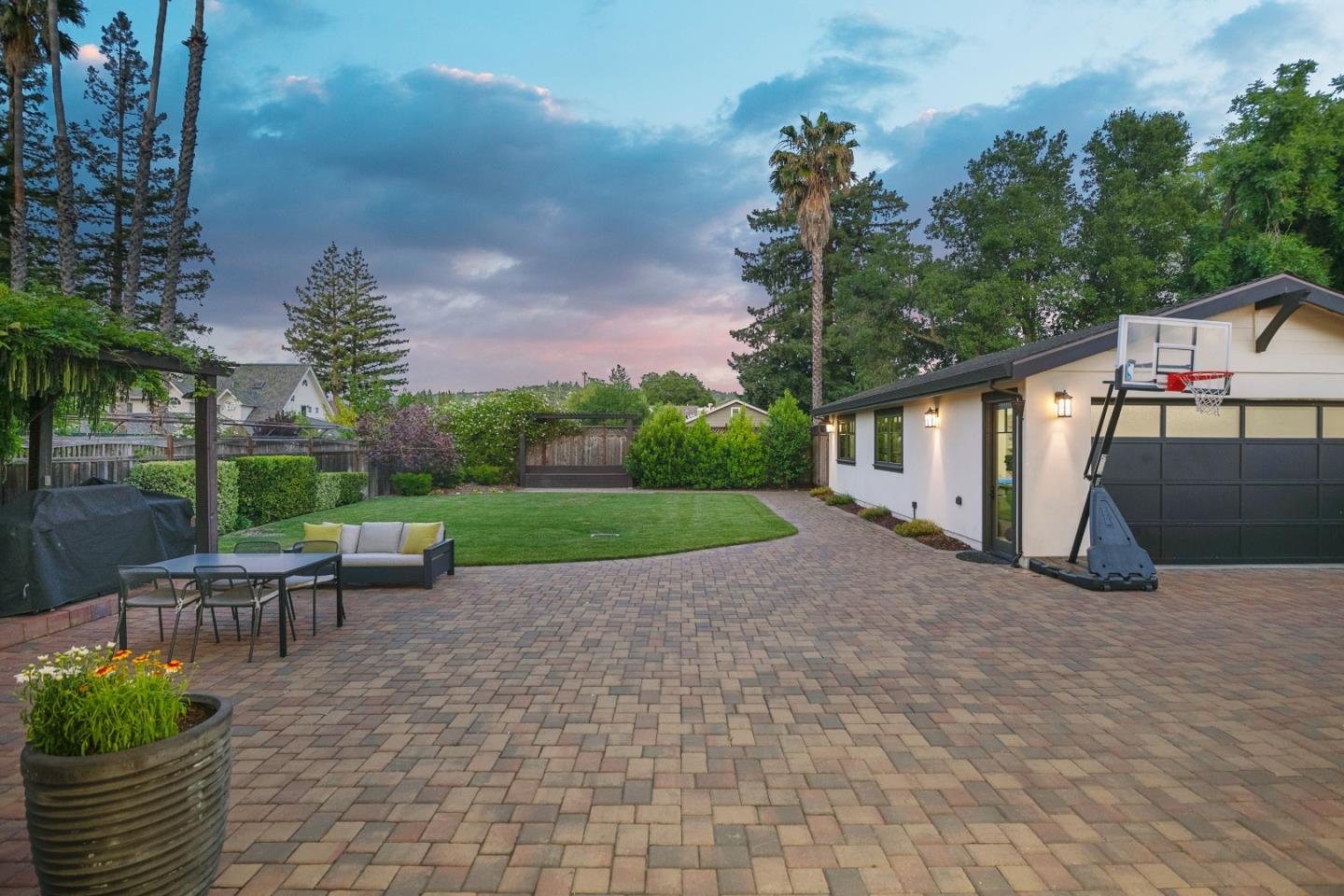 16362 Hilow Road Los Gatos, CA 95032 - Photo 45 of 55 a view of a house with backyard and sitting area