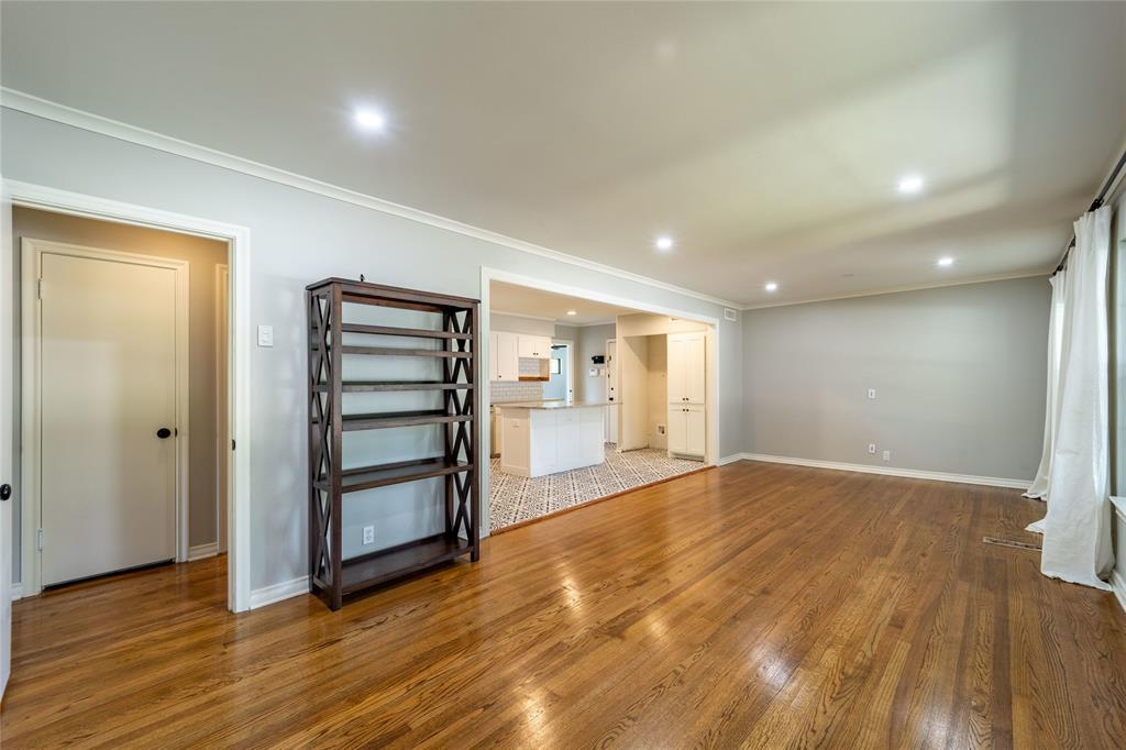 9823 Mercer Drive Dallas, TX 75228 - Photo 3 of 40 Large living and dining combo and fresh paint throughout house